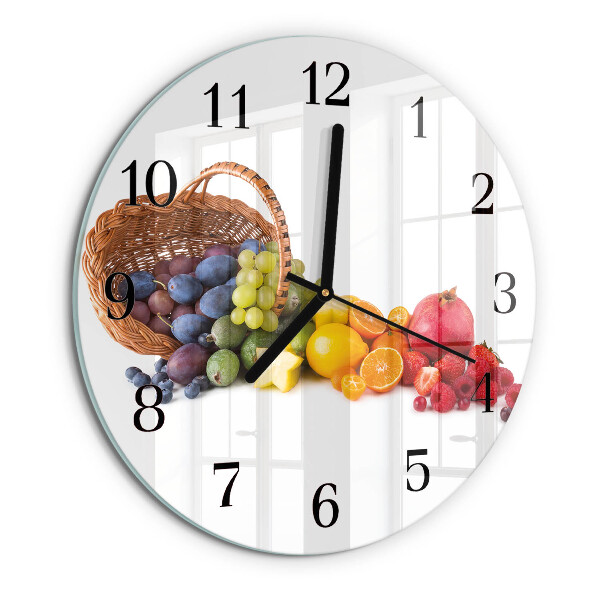 Reloj de pared redondo Fruta