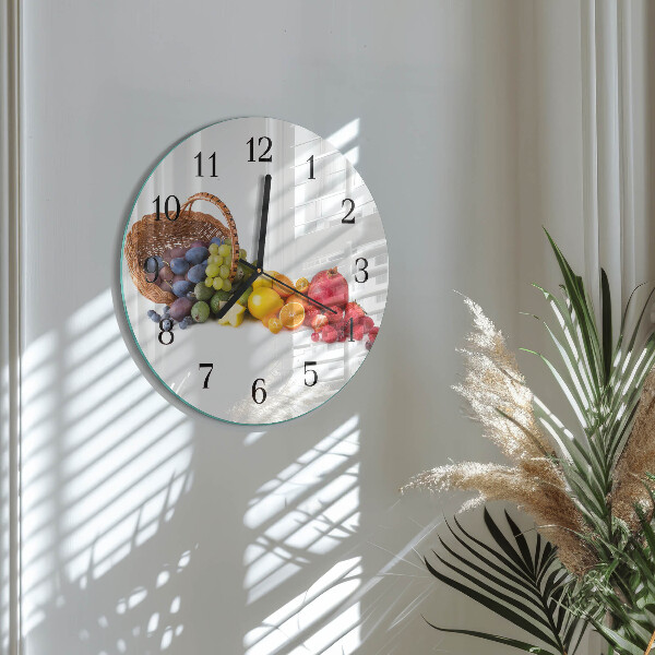 Reloj de pared redondo Fruta