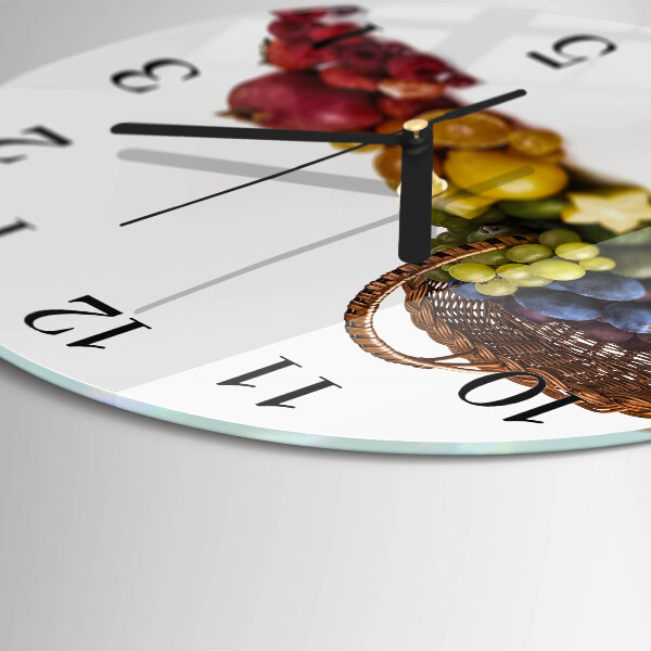 Reloj de pared redondo Fruta
