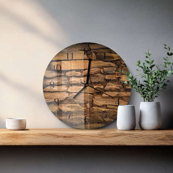 Reloj de pared redondo Piedras