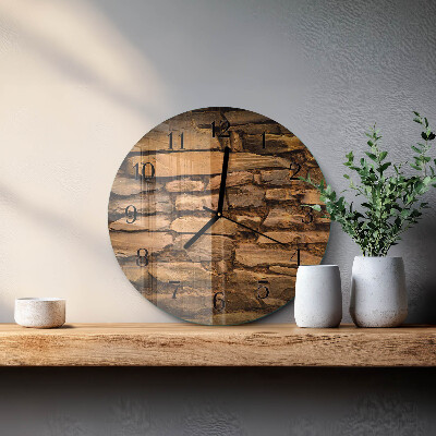 Reloj de pared redondo Piedras