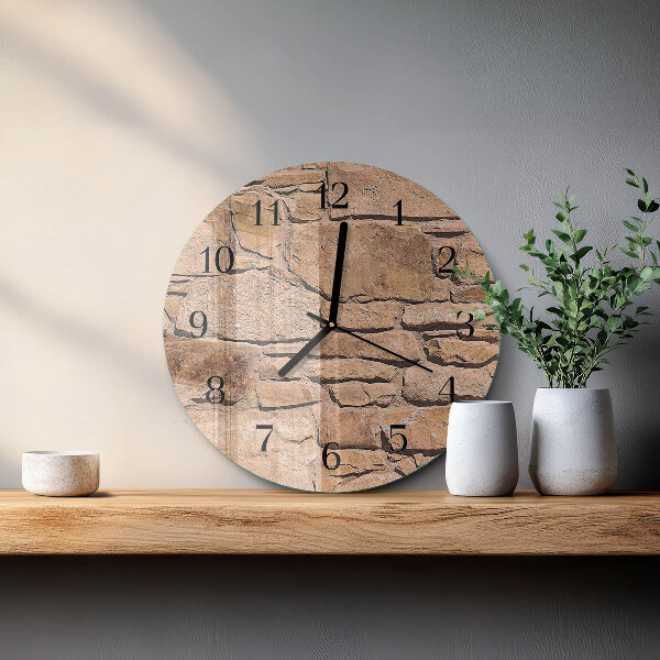 Reloj de pared redondo Piedras