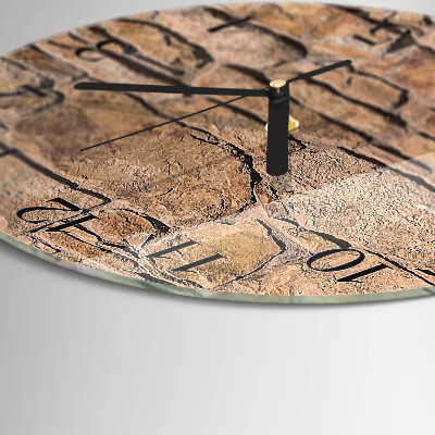 Reloj de pared redondo Piedras