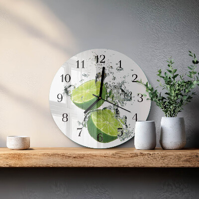 Reloj de pared redondo Carbonato de calcio