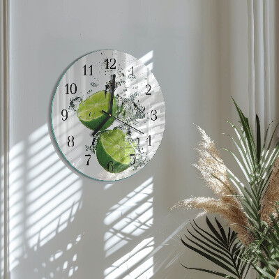 Reloj de pared redondo Carbonato de calcio