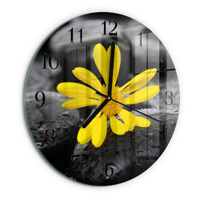Reloj de pared redondo Flor