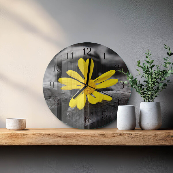 Reloj de pared redondo Flor