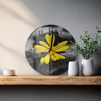 Reloj de pared redondo Flor