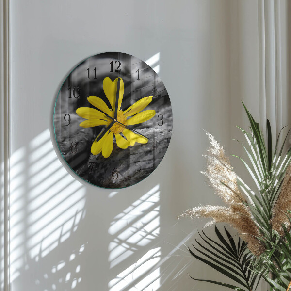 Reloj de pared redondo Flor