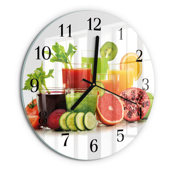 Reloj de pared redondo Jugos