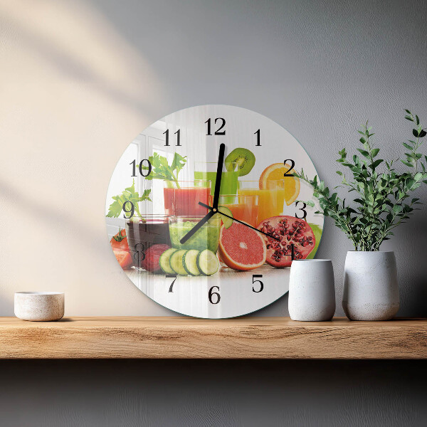 Reloj de pared redondo Jugos