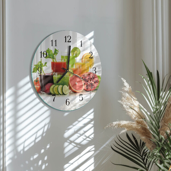 Reloj de pared redondo Jugos