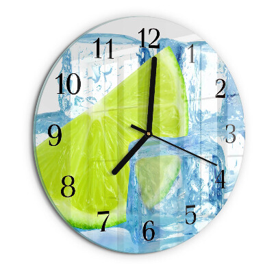 Reloj de pared redondo Hielo de lima