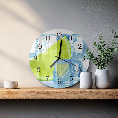 Reloj de pared redondo Hielo de lima