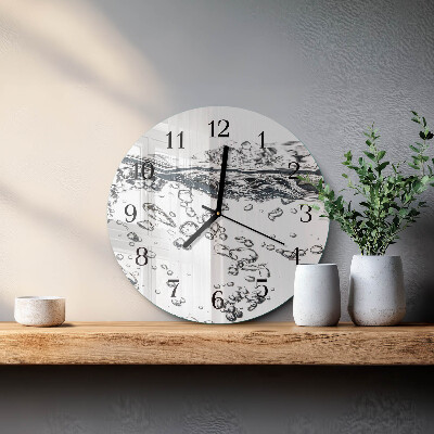 Reloj de pared redondo Agua