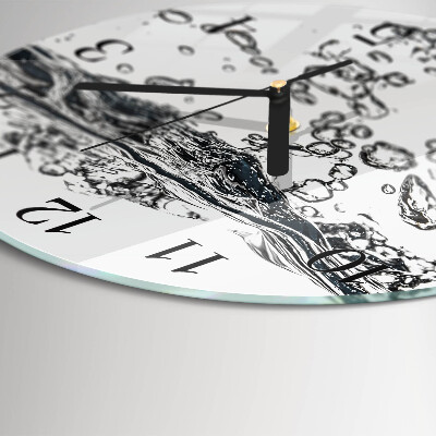 Reloj de pared redondo Agua