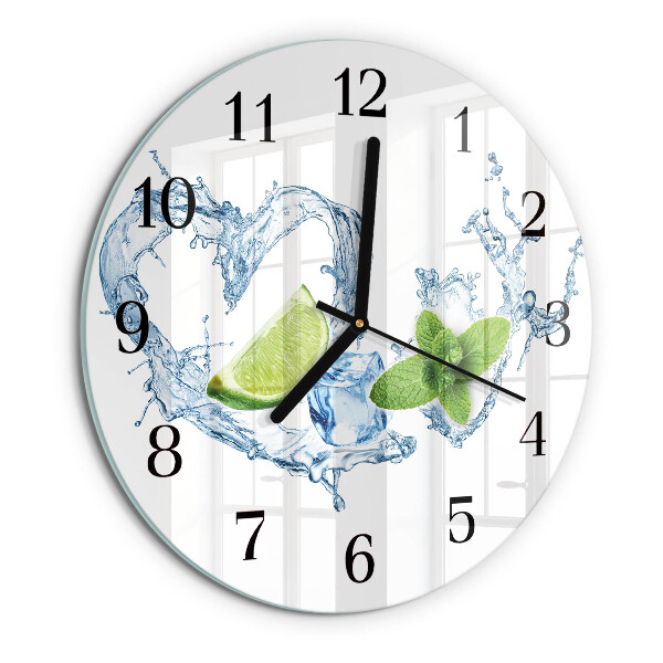 Reloj de pared redondo Menta