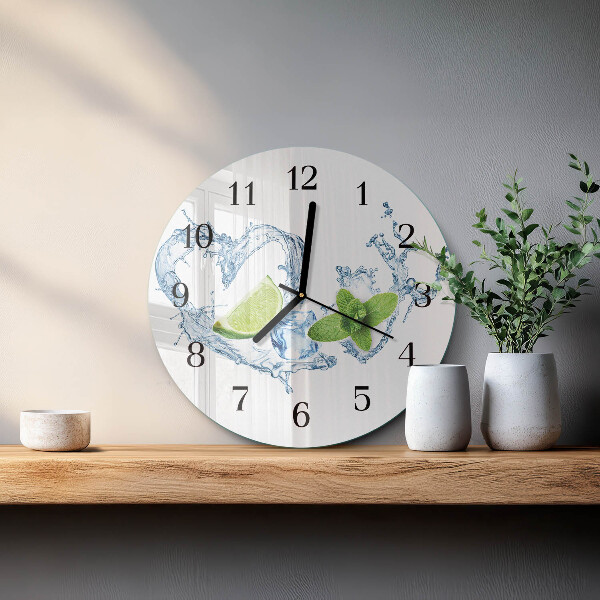 Reloj de pared redondo Menta