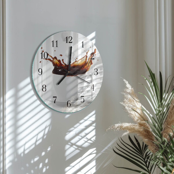 Reloj de pared redondo Café