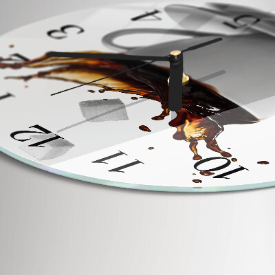 Reloj de pared redondo Café