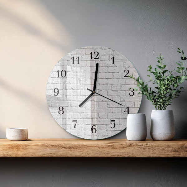 Reloj de pared redondo Ladrillo