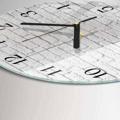 Reloj de pared redondo Ladrillo