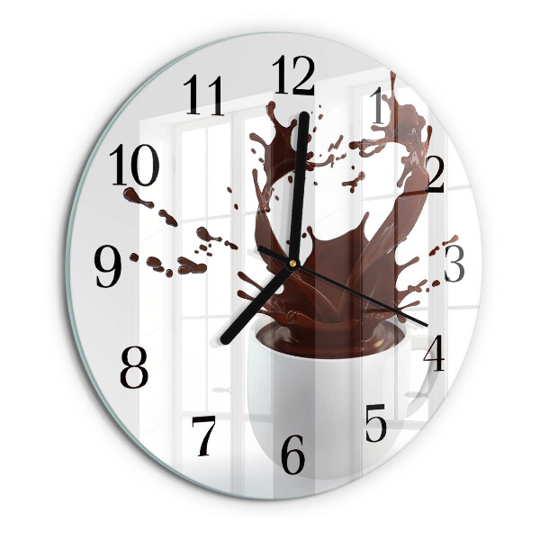Reloj de pared redondo Café