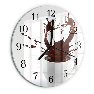 Reloj de pared redondo Café