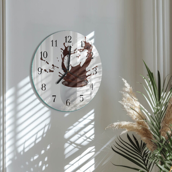Reloj de pared redondo Café