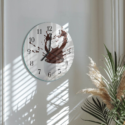 Reloj de pared redondo Café
