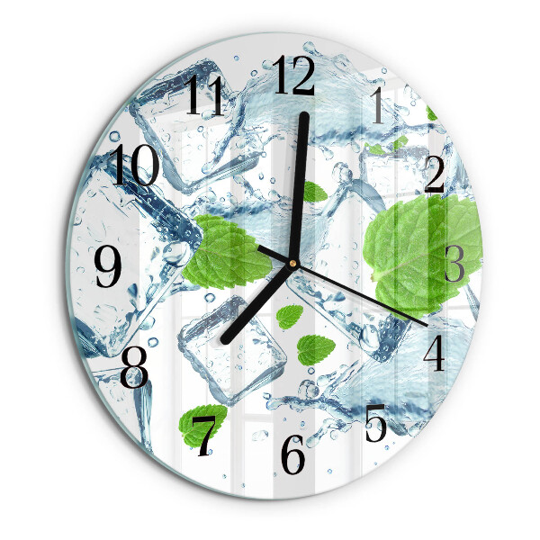 Reloj de pared redondo Menta helada