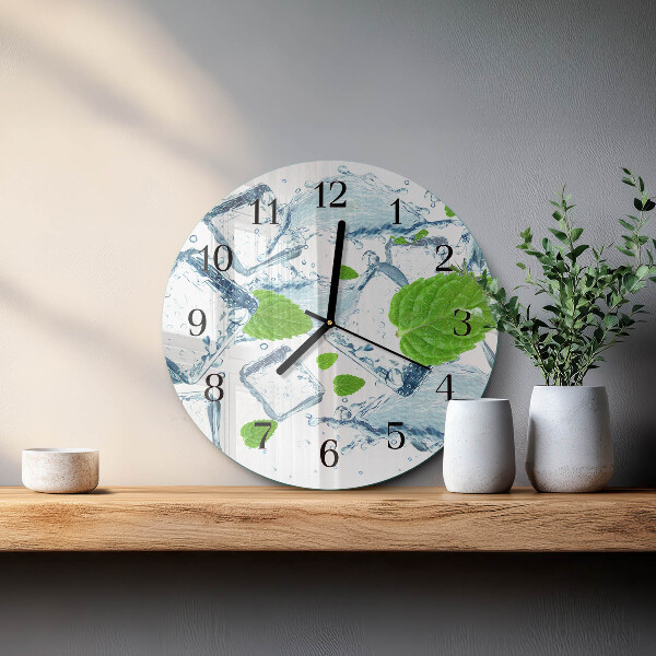 Reloj de pared redondo Menta helada