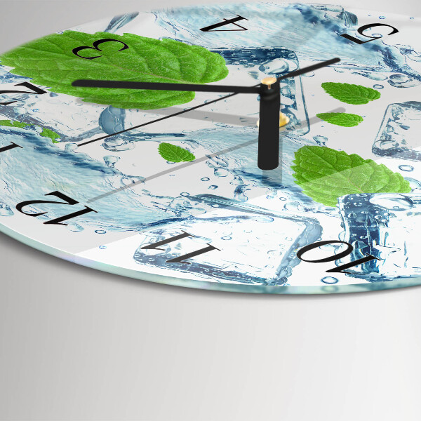 Reloj de pared redondo Menta helada