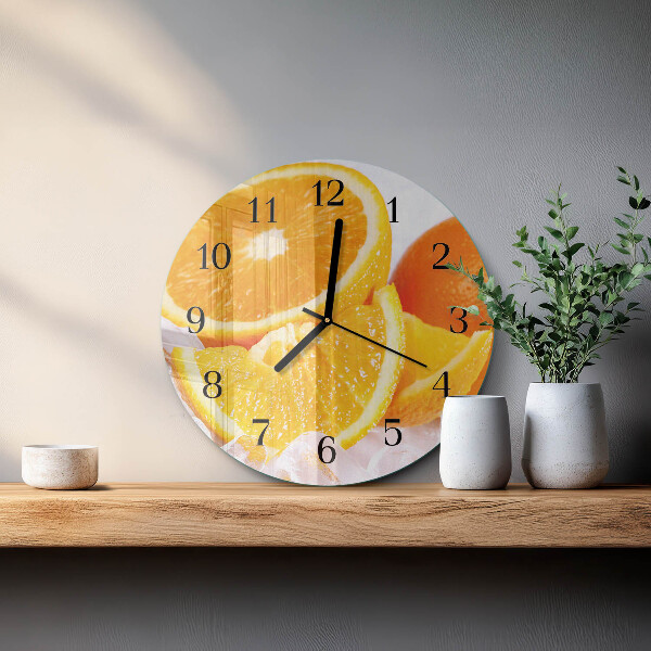 Reloj de pared redondo Naranjas