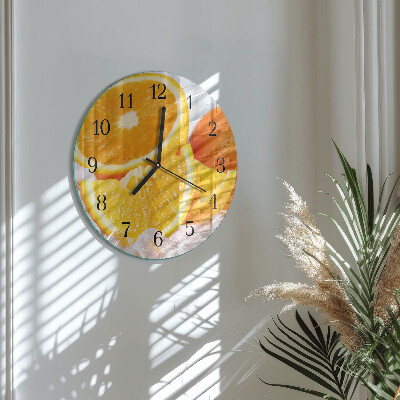 Reloj de pared redondo Naranjas