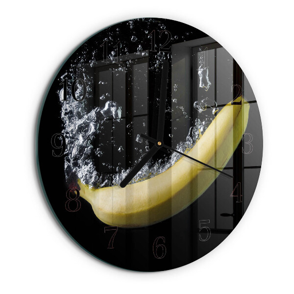 Reloj de pared redondo Banana