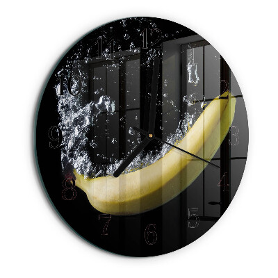 Reloj de pared redondo Banana