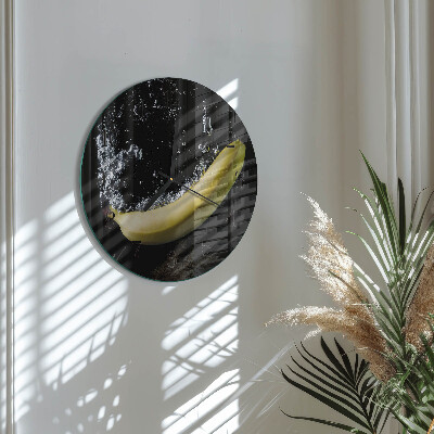 Reloj de pared redondo Banana