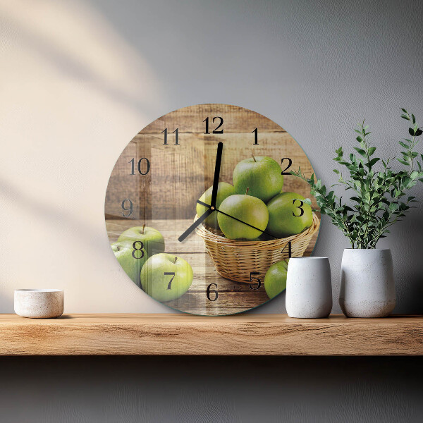 Reloj de pared redondo Manzana