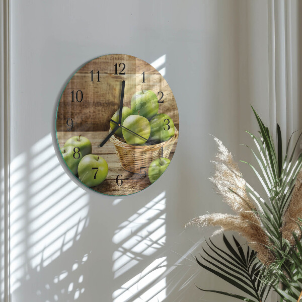 Reloj de pared redondo Manzana