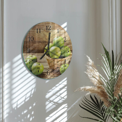 Reloj de pared redondo Manzana
