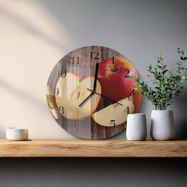 Reloj de pared redondo Manzana