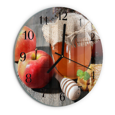 Reloj de pared redondo Miel de manzana