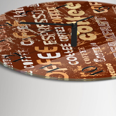 Reloj de pared redondo Café