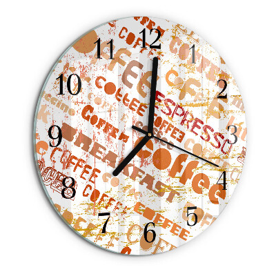 Reloj de pared redondo Café