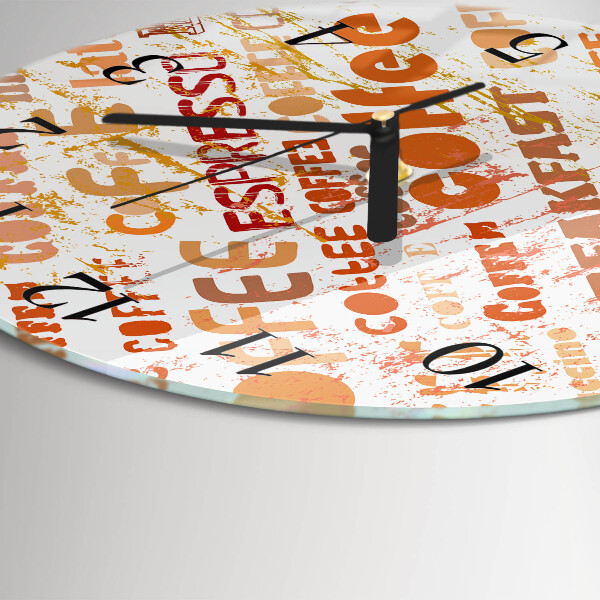 Reloj de pared redondo Café