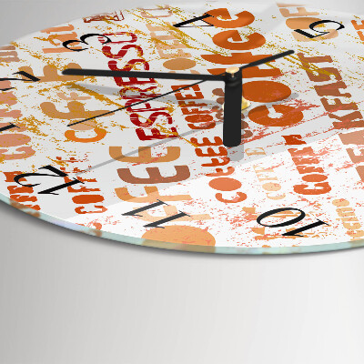 Reloj de pared redondo Café