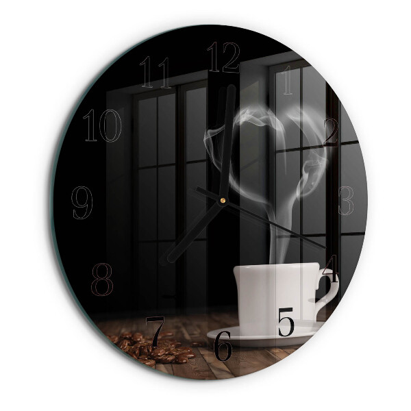 Reloj de pared redondo Café