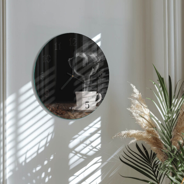Reloj de pared redondo Café