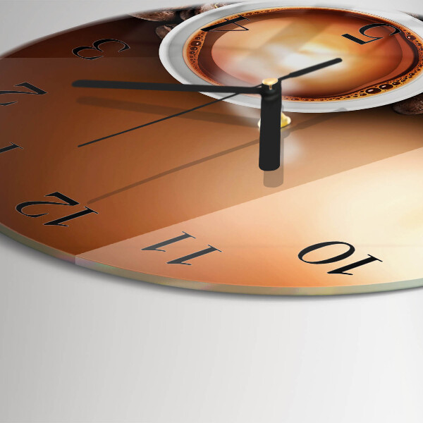 Reloj de pared redondo Café